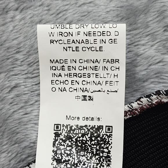 Shien Curve Pants Womens 4XL Black Brown Houndstooth High Rise Wide Leg Preppy - Picture 5 of 10